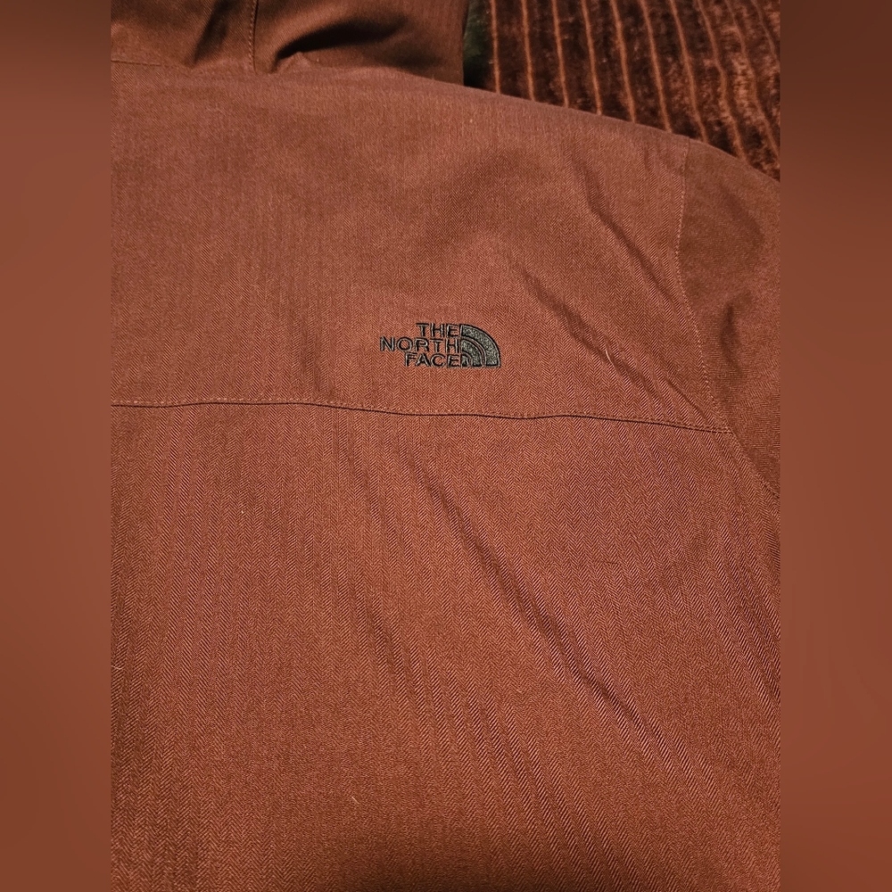 The North Face Maroon Jacket with Fur Hood - Picture 9 of 13